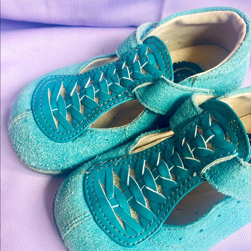 Livie & Luca Teal Toi Toi Mary Janes